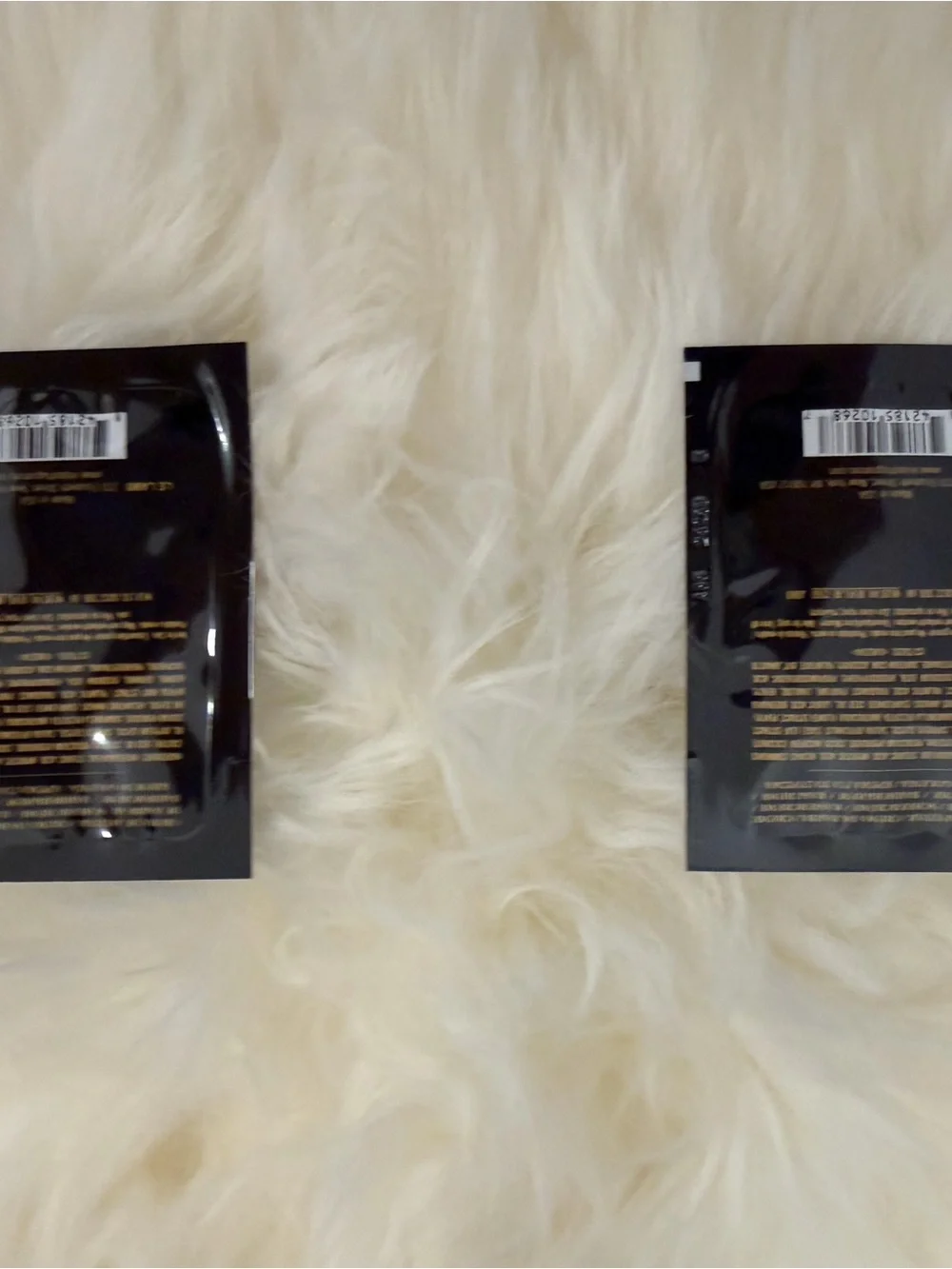 Authentic Le Labo Black Sample Shaving Cream Sachets - Luxe Glossy Packaging